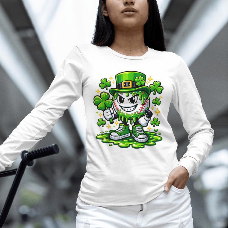 Baseball Drip Icecream Apparel Youth Boy St Patrick Day Unisex Long Sleeve T-Shirt