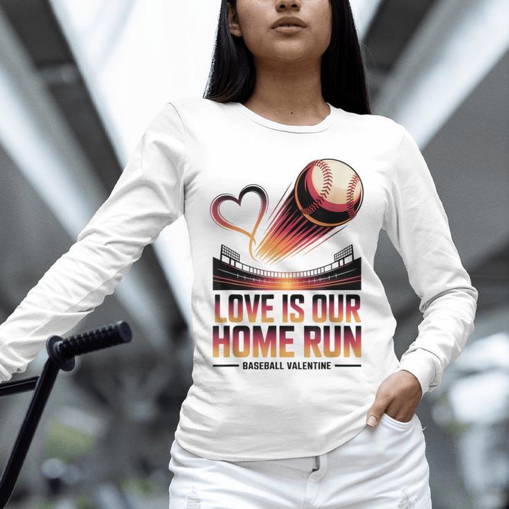 Baseball Valentine Forever On Deck For You Unisex Long Sleeve T-Shirt