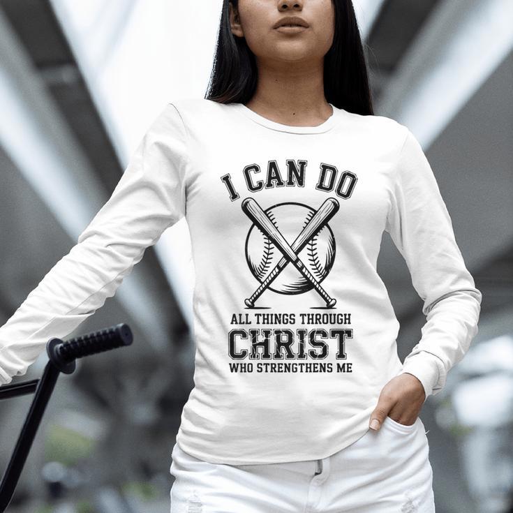 Christian Baseball Philippians 4 Unisex Long Sleeve T-Shirt Christian Baseball Philippians 4 Unisex Long Sleeve T-Shirt