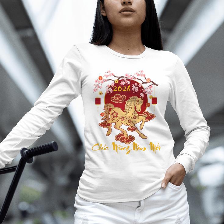 Chuc Mung NAM Moi 2026 Vietnamese Lunar New Year Of Horse Raglan Baseball Tee Unisex Long Sleeve T-Shirt Chuc Mung NAM Moi 2026 Vietnamese Lunar New Year Of Horse Raglan Baseball Tee Unisex Long Sleeve T-Shirt