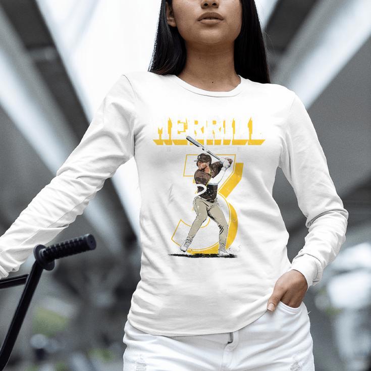 Jackson Merrill San Diego MLB Baseball Player MLBJME201M Unisex Long Sleeve T-Shirt Jackson Merrill San Diego MLB Baseball Player MLBJME201M Unisex Long Sleeve T-Shirt