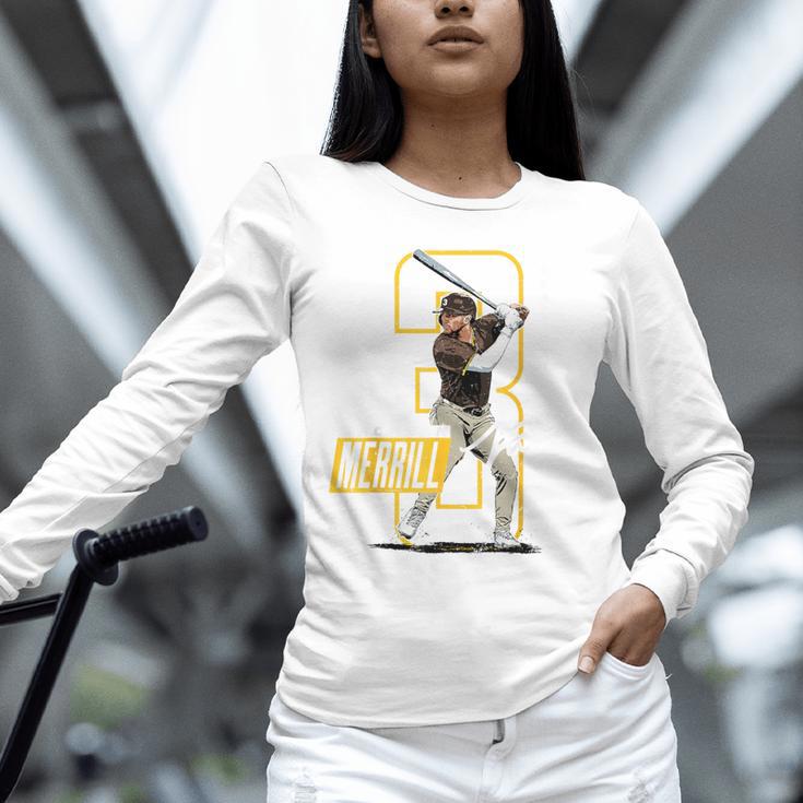 Jackson Merrill San Diego MLB Baseball Player MLBJME202M Unisex Long Sleeve T-Shirt Jackson Merrill San Diego MLB Baseball Player MLBJME202M Unisex Long Sleeve T-Shirt