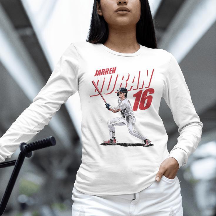 Jarren Duran Boston MLB Baseball Players MLBJDU204M Unisex Long Sleeve T-Shirt Jarren Duran Boston MLB Baseball Players MLBJDU204M Unisex Long Sleeve T-Shirt