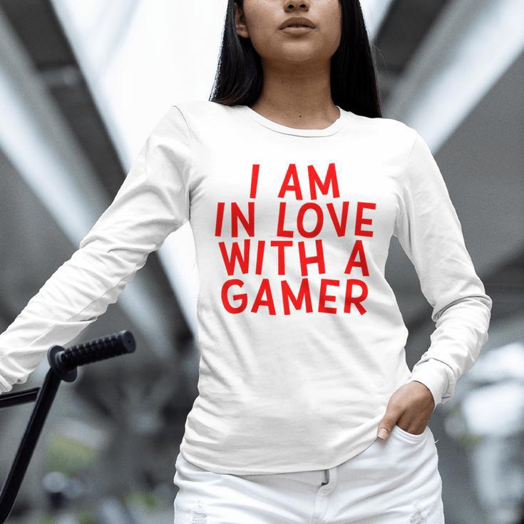 I Am In Love With A Gamer Cute Valentines Day Gamer Couple Raglan Baseball Tee Unisex Long Sleeve T-Shirt I Am In Love With A Gamer Cute Valentines Day Gamer Couple Raglan Baseball Tee Unisex Long Sleeve T-Shirt