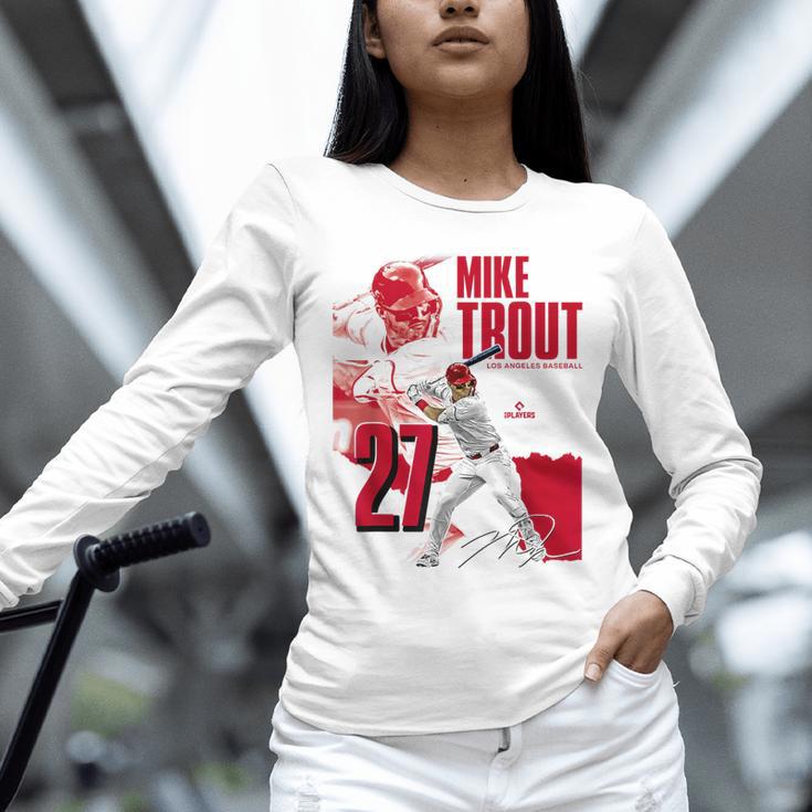 Mike Trout Los Angeles A MLB Baseball Players MLBMTR304N Unisex Long Sleeve T-Shirt Mike Trout Los Angeles A MLB Baseball Players MLBMTR304N Unisex Long Sleeve T-Shirt