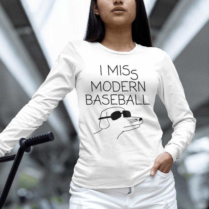 I Miss Modern Baseball Vintage Baseball Meme Tee Unisex Long Sleeve T-Shirt