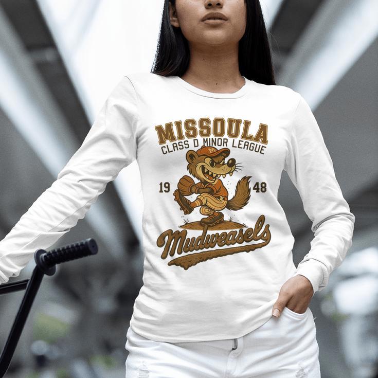 Missoula Mudweasels Retro Minor League Baseball Unisex Long Sleeve T-Shirt Missoula Mudweasels Retro Minor League Baseball Unisex Long Sleeve T-Shirt