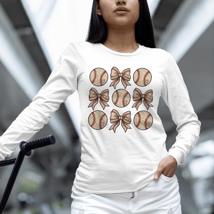 Soccer Bow Game Day Baseball Coquette Bow Women Girls Unisex Long Sleeve T-Shirt Soccer Bow Game Day Baseball Coquette Bow Women Girls Unisex Long Sleeve T-Shirt