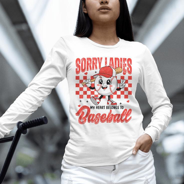 Sorry Ladies My Heart Belongs To Baseball Valentines Boys Unisex Long Sleeve T-Shirt Sorry Ladies My Heart Belongs To Baseball Valentines Boys Unisex Long Sleeve T-Shirt