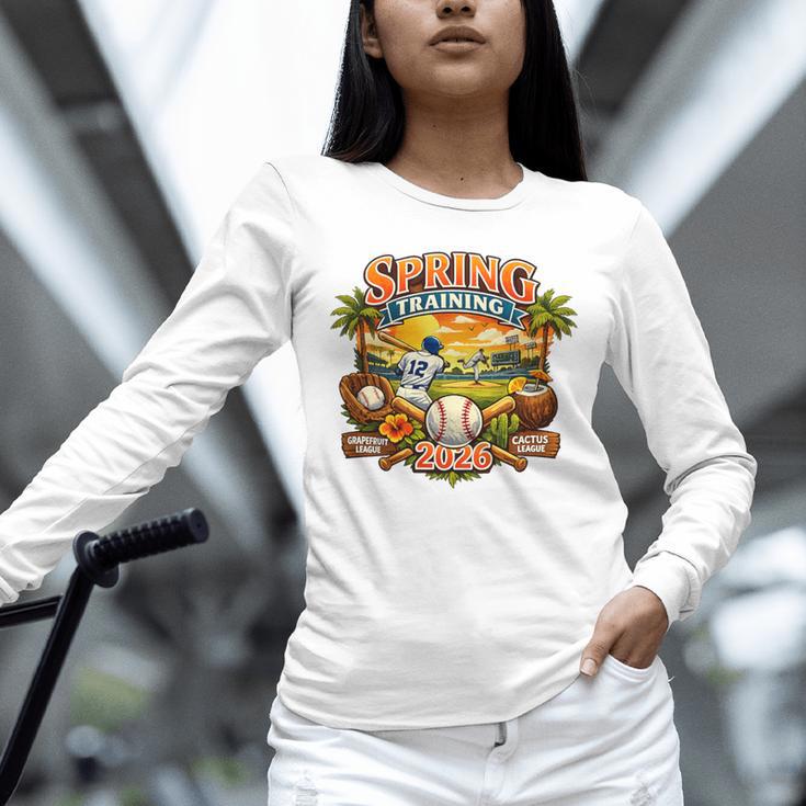 Spring Training 2026 Baseball Vintage Sunset Premium Tri-Blend Unisex Long Sleeve T-Shirt