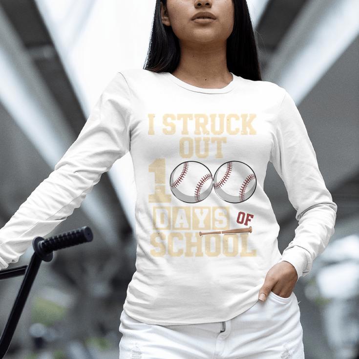 I Struck Out 100 Days Of School Baseball Fan Students Batter Premium Tri-Blend Unisex Long Sleeve T-Shirt I Struck Out 100 Days Of School Baseball Fan Students Batter Premium Tri-Blend Unisex Long Sleeve T-Shirt