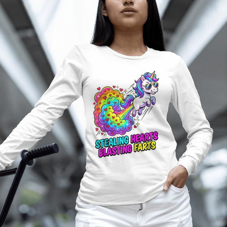 Unicorn Fart Valentine Stealing Hearts Blasting Farts Raglan Baseball Tee Unisex Long Sleeve T-Shirt Unicorn Fart Valentine Stealing Hearts Blasting Farts Raglan Baseball Tee Unisex Long Sleeve T-Shirt