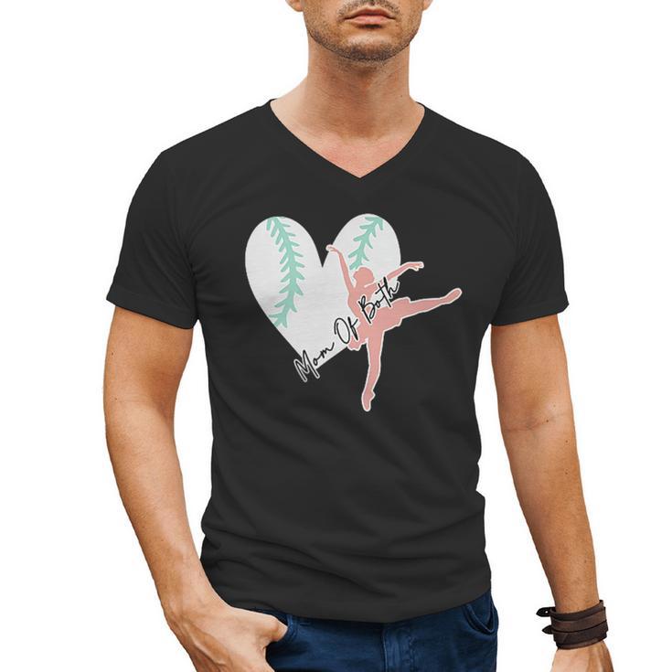 2 Sided Sorry Can't Dance Baseball Bye Mom Of Both Men's V-Neck T-Shirt