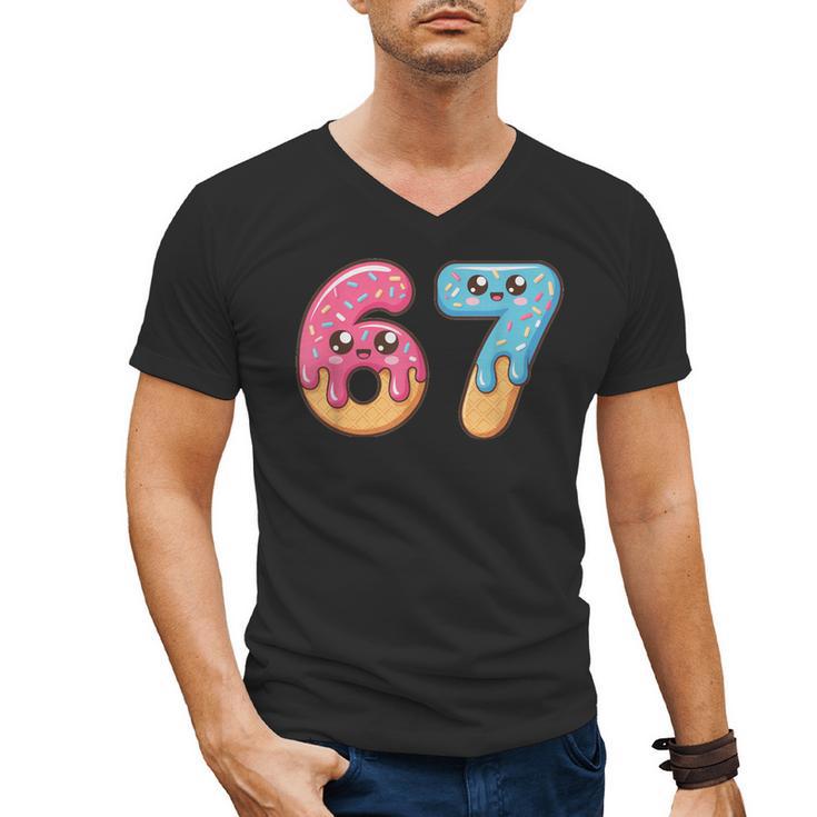 67 Shirt Baseball Life Style 101 Apparel Youth Drip Meme 6 7 Men's V-Neck T-Shirt