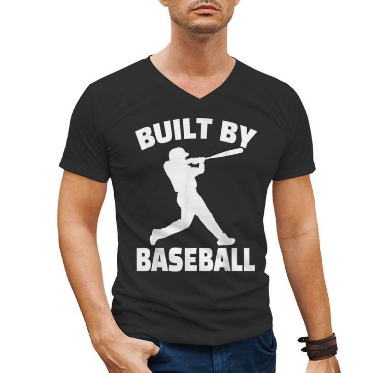 Built By Baseball Baseball For Men Women Boys Players Men's V-Neck T-Shirt