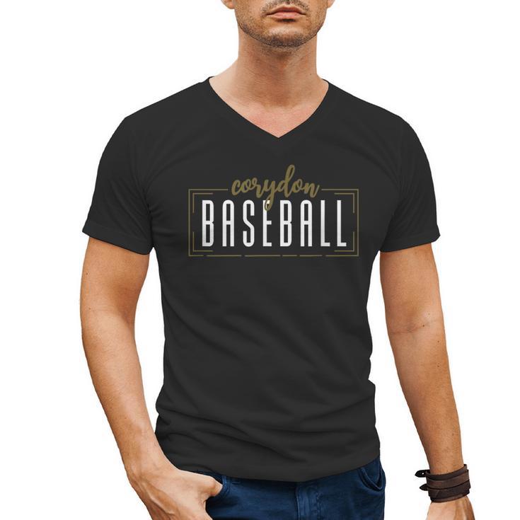 Corydon Baseball School Spirit Indiana Men's V-Neck T-Shirt