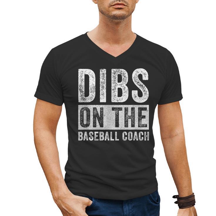 Dibs On The Baseball Coach Wife Girlfriend Men's V-Neck T-Shirt