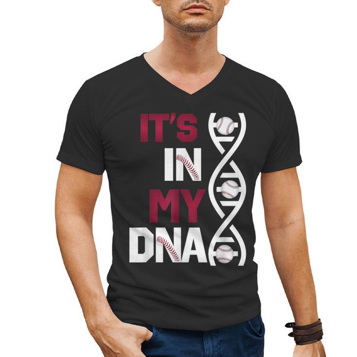 ITS In My DNA Baseball Sport Player Saying Men's V-Neck T-Shirt