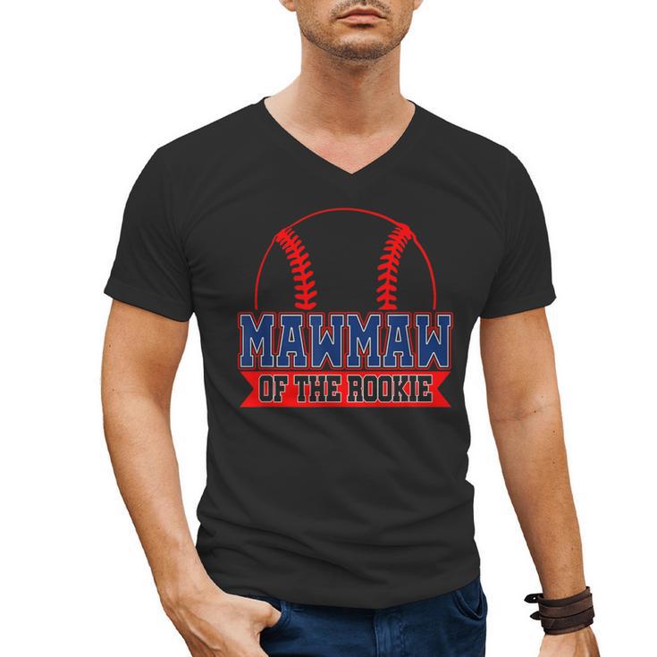 Mawmaw Rookie Of Year 1st Birthday Baseball Theme Matching Men's V-Neck T-Shirt