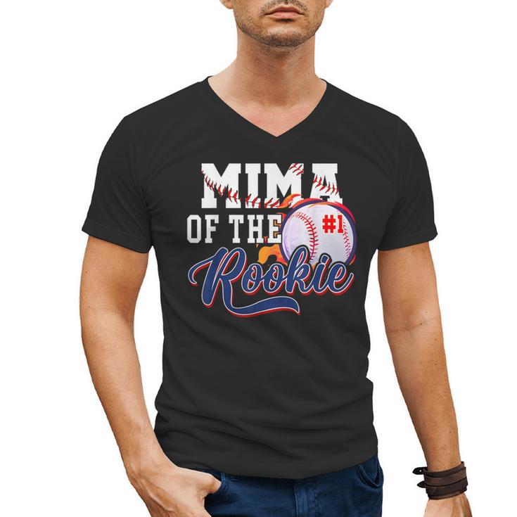 Mima Rookie Of Year 1st Birthday Baseball Theme Matching Men's V-Neck T-Shirt