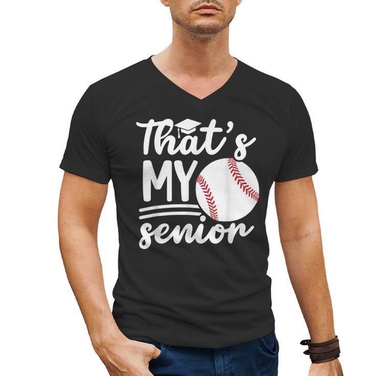 My Senior Baseball Senior Mom 2026 Baseball Senior Mama Men's V-Neck T-Shirt