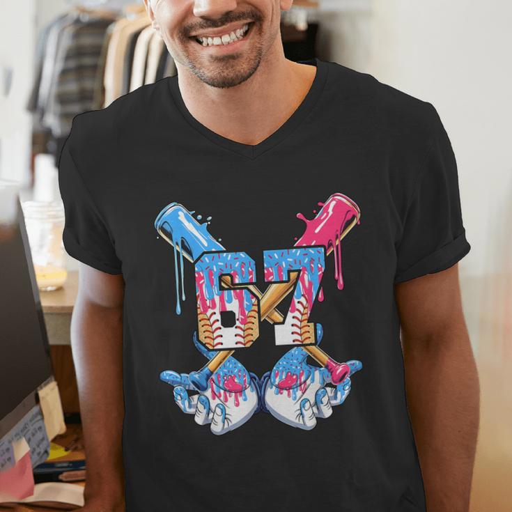 67 Baseball Drip Birthday Boy For Men Boys Kids Youth Men's V-Neck T-Shirt 67 Baseball Drip Birthday Boy For Men Boys Kids Youth Men's V-Neck T-Shirt
