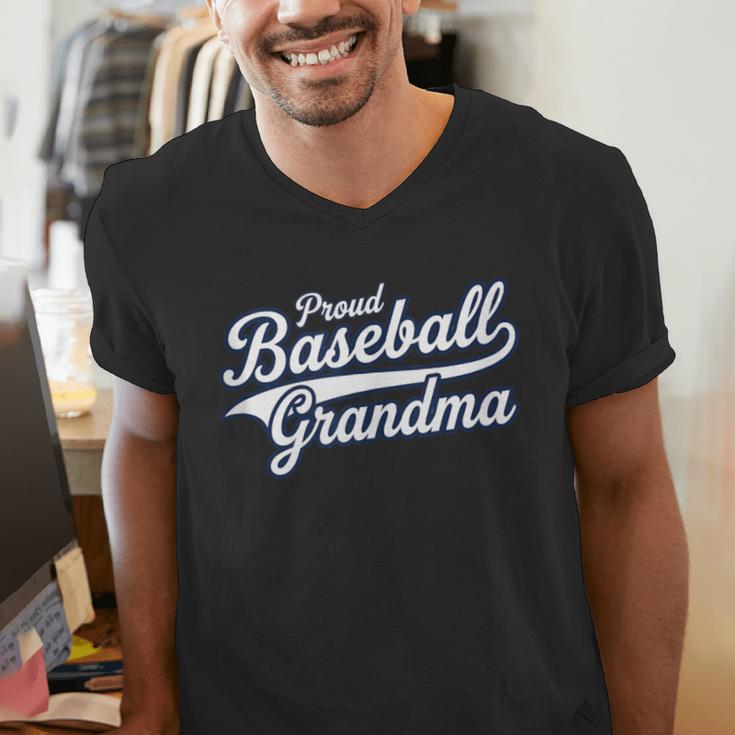Baseball Grandma Graphic Men's V-Neck T-Shirt