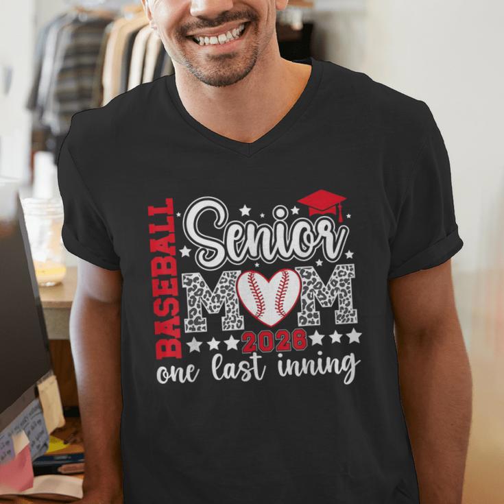 Baseball Senior Mom 2026 Last Inning Baseball Senior Mama Men's V-Neck T-Shirt Baseball Senior Mom 2026 Last Inning Baseball Senior Mama Men's V-Neck T-Shirt