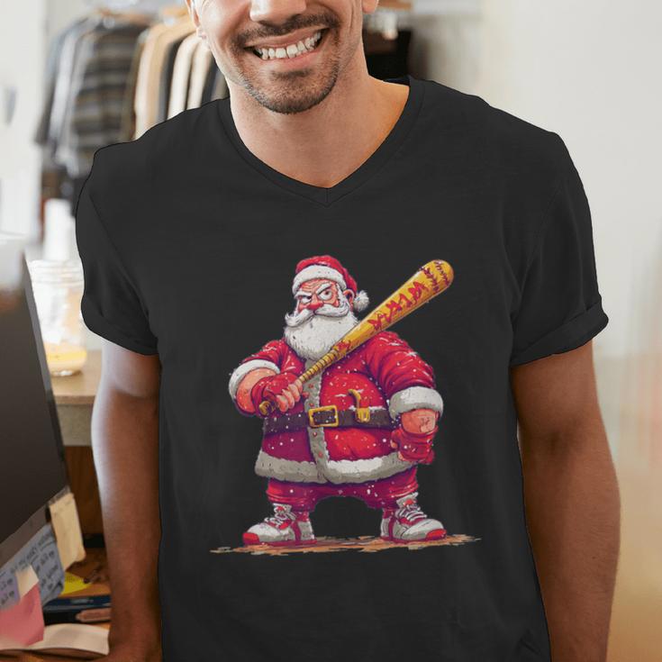 Festive Baseball Bat Costume For Adults And Kids Men's V-Neck T-Shirt Festive Baseball Bat Costume For Adults And Kids Men's V-Neck T-Shirt