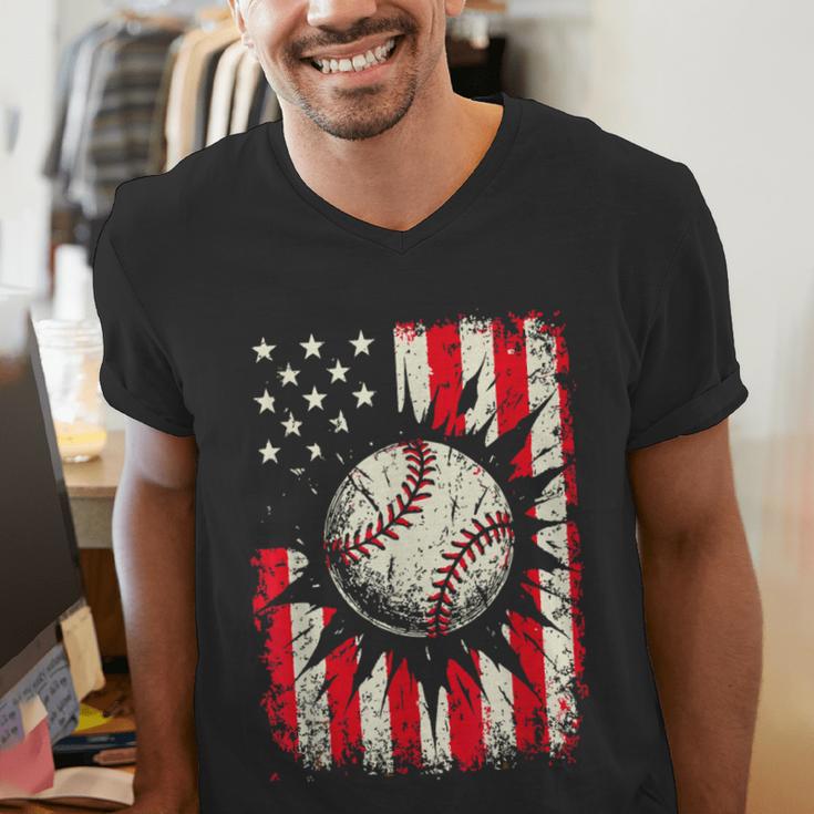 Ice Cream Baseball Drip Respect The Drip Youth Boy Baseball Men's V-Neck T-Shirt Ice Cream Baseball Drip Respect The Drip Youth Boy Baseball Men's V-Neck T-Shirt