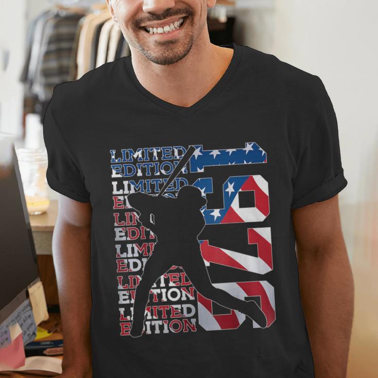 Limited Edition 1976 Baseball 50TH Birthday Men's V-Neck T-Shirt Limited Edition 1976 Baseball 50TH Birthday Men's V-Neck T-Shirt