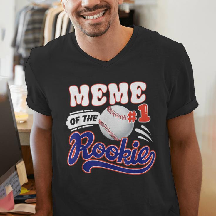 Meme Rookie Of Year 1st Birthday Baseball Theme Matching Men's V-Neck T-Shirt