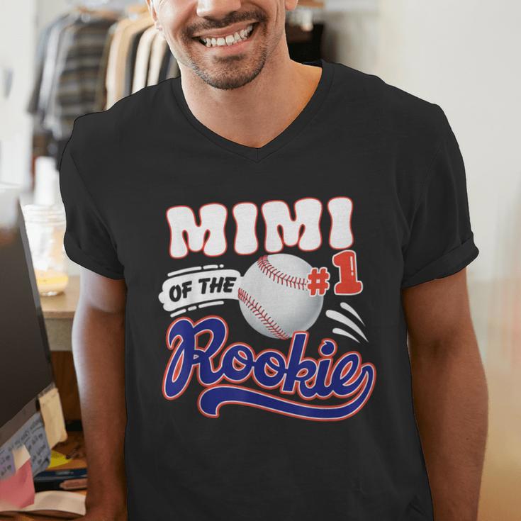 Mimi Rookie Of Year 1st Birthday Baseball Theme Matching Men's V-Neck T-Shirt