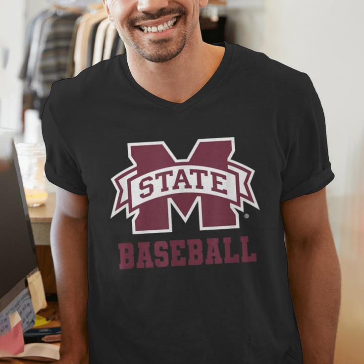 Mississippi State Baseball Bulldogs NCAA MS16 Men's V-Neck T-Shirt Mississippi State Baseball Bulldogs NCAA MS16 Men's V-Neck T-Shirt