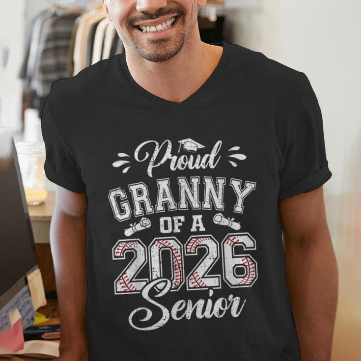 Proud Granny Of A 2026 Senior Baseball Graduate Men's V-Neck T-Shirt