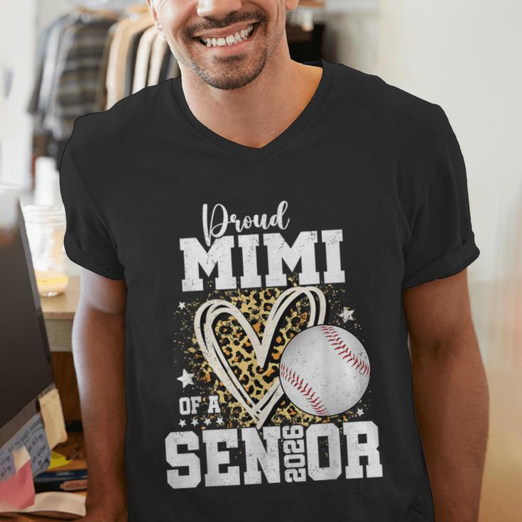 Proud Mimi Of A 2026 Senior Baseball Graduation Leopard Men's V-Neck T-Shirt