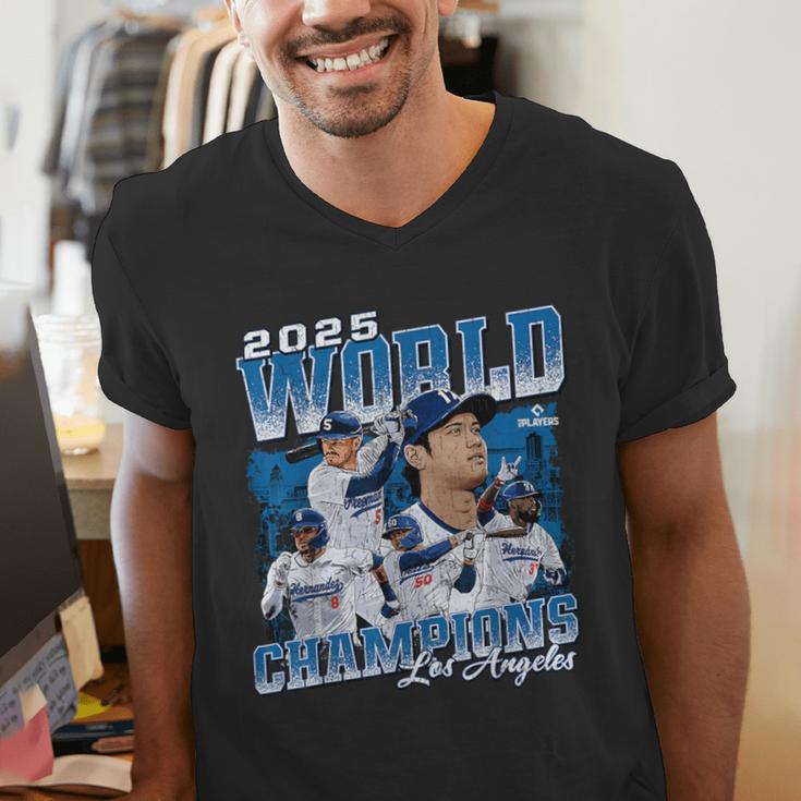 Shohei Ohtani 2025 Los Angeles Baseball Champions MLBPA Men's V-Neck T-Shirt