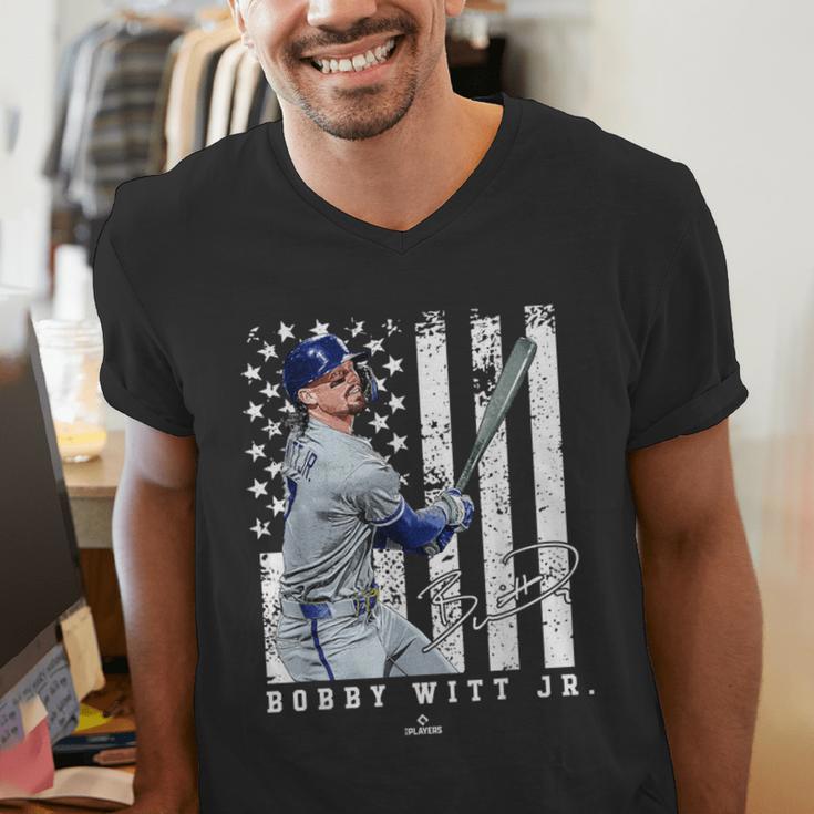 Show Your Pride Bobby WITT Jr Kansas City Baseball MLBPA Men's V-Neck T-Shirt Show Your Pride Bobby WITT Jr Kansas City Baseball MLBPA Men's V-Neck T-Shirt