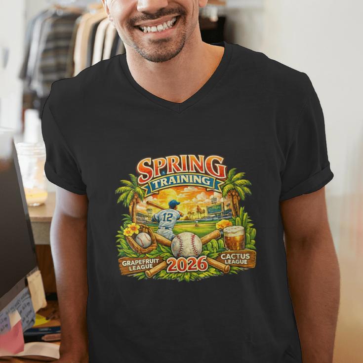 Women's Awesome Spring Trainings 2026 Baseball Arizona Florida Men's V-Neck T-Shirt Women's Awesome Spring Trainings 2026 Baseball Arizona Florida Men's V-Neck T-Shirt