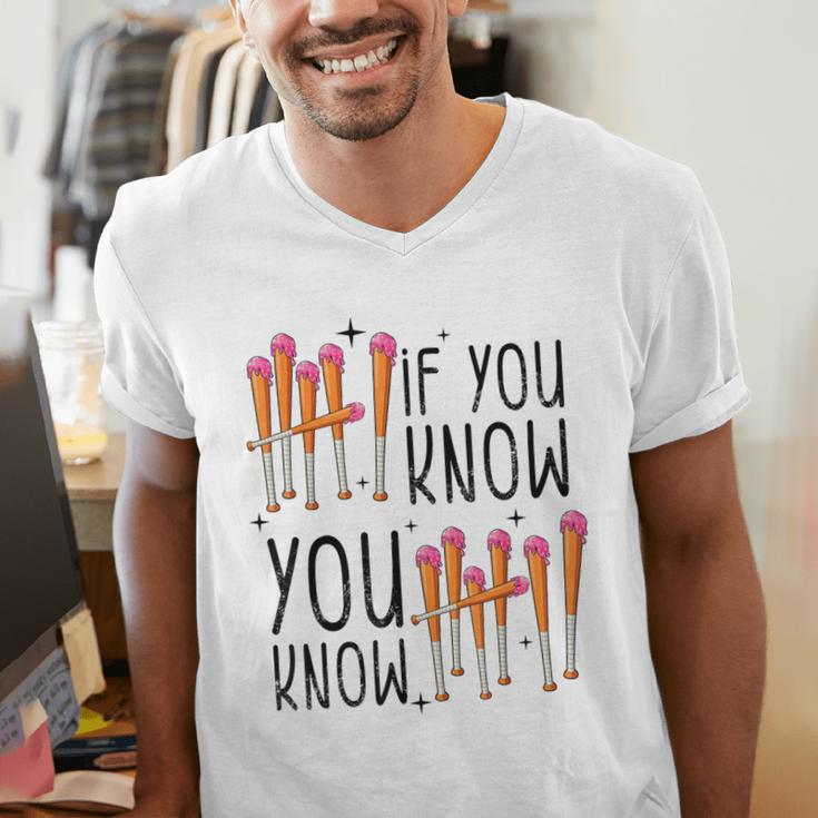 6 7 If You Know You Know Baseball Ice Cream Dip Men's V-Neck T-Shirt 6 7 If You Know You Know Baseball Ice Cream Dip Men's V-Neck T-Shirt