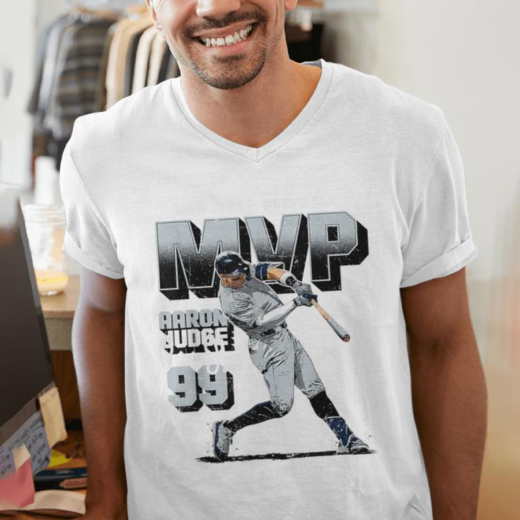 Aaron Judge New York Y Baseball 2025 AL MVP MLBAJMVPM Men's V-Neck T-Shirt Aaron Judge New York Y Baseball 2025 AL MVP MLBAJMVPM Men's V-Neck T-Shirt