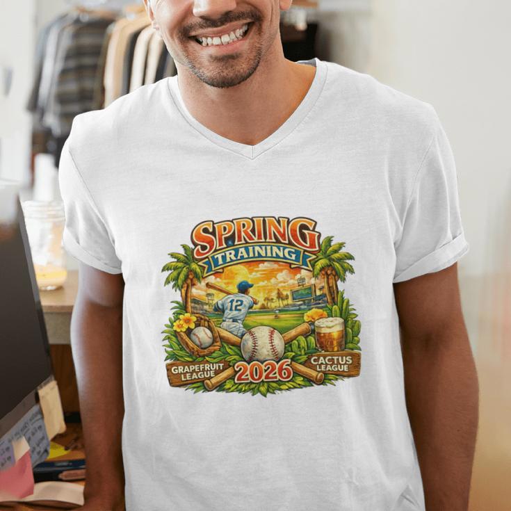 Awesome Spring Trainings 2026 Baseball Arizona Florida Men's V-Neck T-Shirt