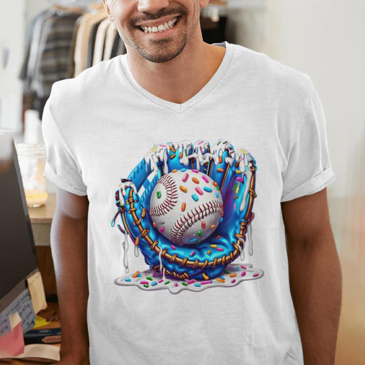 Baseball Drip For Boys Ice Cream Drip Youth Baseball Boys Premium Tri-Blend Men's V-Neck T-Shirt Baseball Drip For Boys Ice Cream Drip Youth Baseball Boys Premium Tri-Blend Men's V-Neck T-Shirt