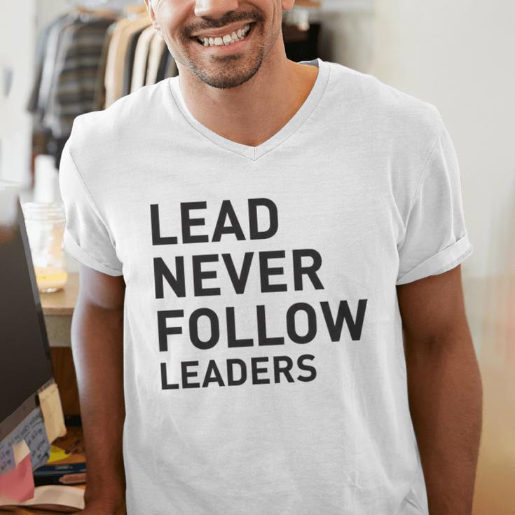 Baseball Lead Never Follow Leaders Team Captain Leadership Premium Tri-Blend Men's V-Neck T-Shirt Baseball Lead Never Follow Leaders Team Captain Leadership Premium Tri-Blend Men's V-Neck T-Shirt