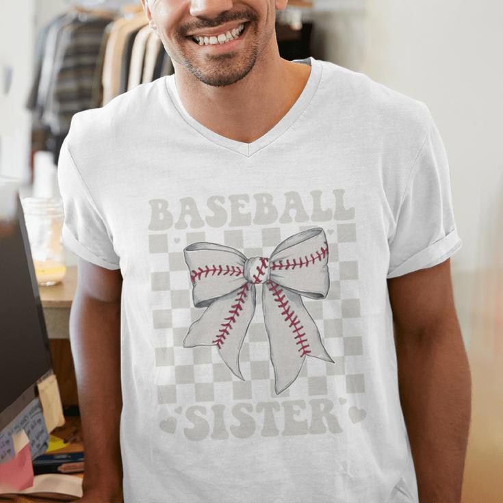 Baseball Sister Men's V-Neck T-Shirt Baseball Sister Men's V-Neck T-Shirt