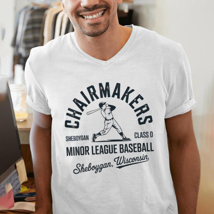 Chairmakers Sheboygan Minor League Baseball Men's V-Neck T-Shirt