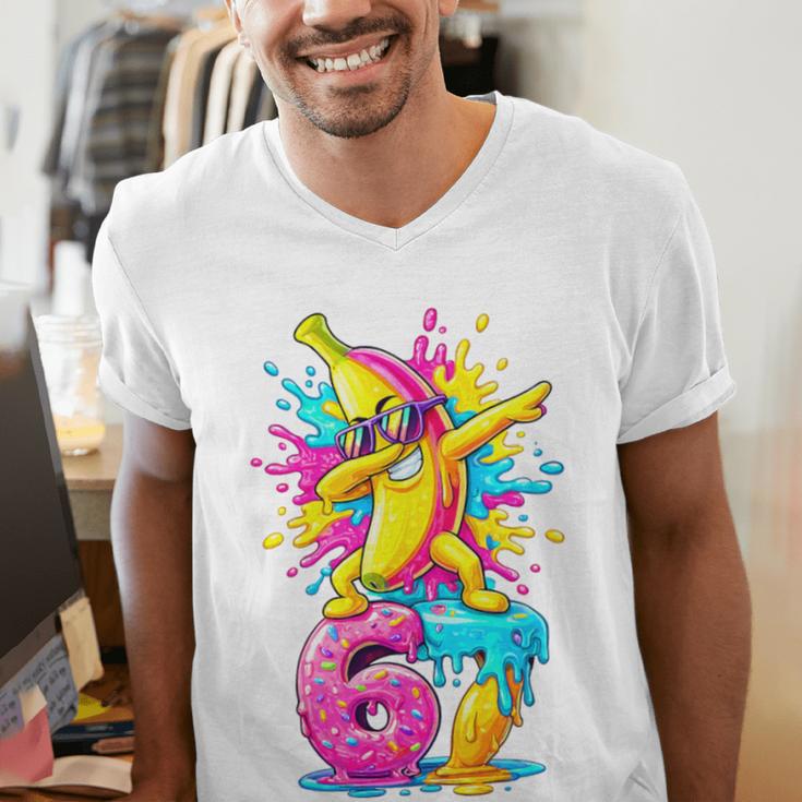 Dabbing Banana 67 Drip Baseball Drip Six Seven Joke Premium Tri-Blend Men's V-Neck T-Shirt Dabbing Banana 67 Drip Baseball Drip Six Seven Joke Premium Tri-Blend Men's V-Neck T-Shirt