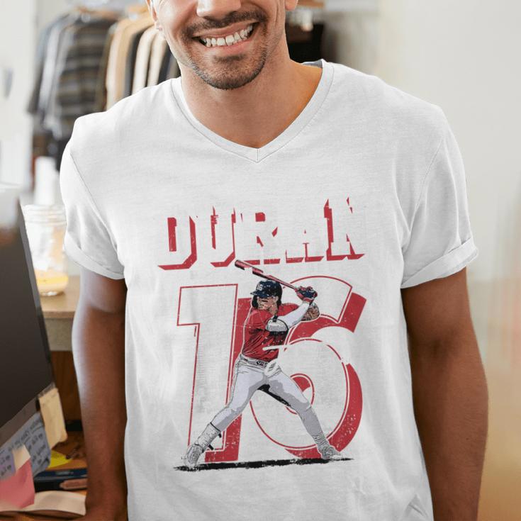 Jarren Duran Boston MLB Baseball Players MLBJDU201M Men's V-Neck T-Shirt Jarren Duran Boston MLB Baseball Players MLBJDU201M Men's V-Neck T-Shirt