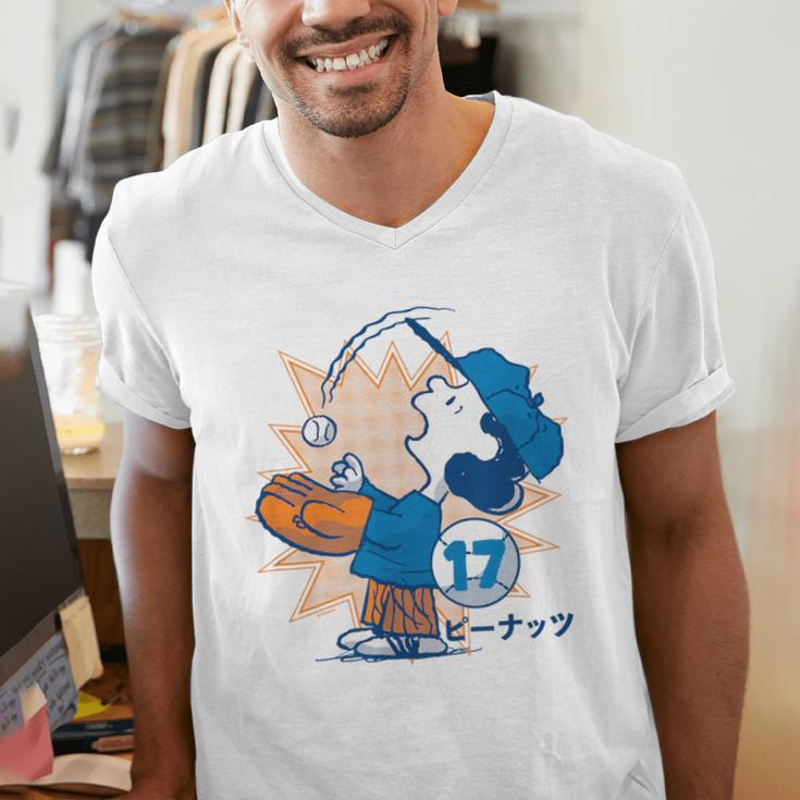 Lucy Van Pelt Baseball Catch Men's V-Neck T-Shirt Lucy Van Pelt Baseball Catch Men's V-Neck T-Shirt