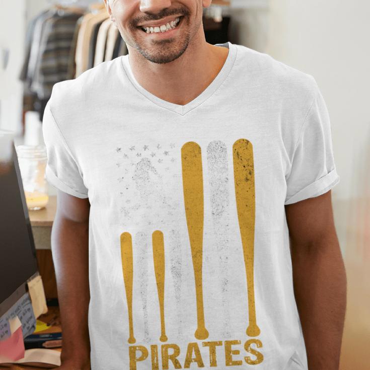 Pirates Baseball Fan Apparel For Sports Enthusiasts Men's V-Neck T-Shirt Pirates Baseball Fan Apparel For Sports Enthusiasts Men's V-Neck T-Shirt